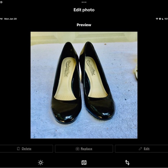 Cityclassified Black Patent Heels Size 9.5 - Picture 1 of 5